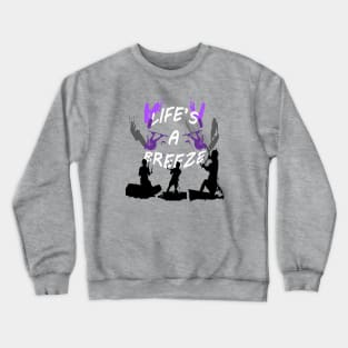 Lifes A Breeze For Kitesurfers Casual Pun For Kitesurfers Crewneck Sweatshirt